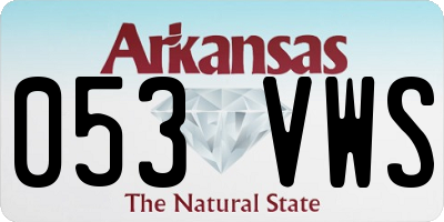 AR license plate 053VWS