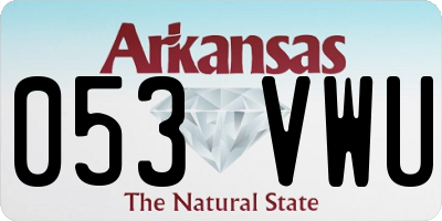 AR license plate 053VWU