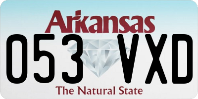AR license plate 053VXD