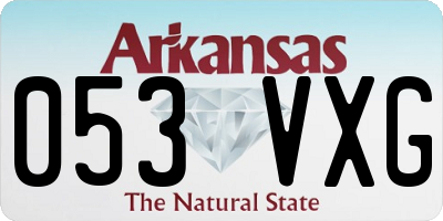 AR license plate 053VXG
