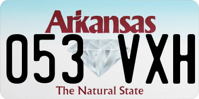 AR license plate 053VXH