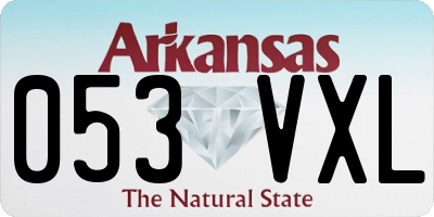AR license plate 053VXL