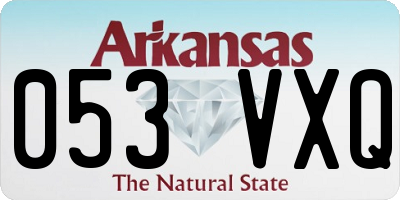 AR license plate 053VXQ