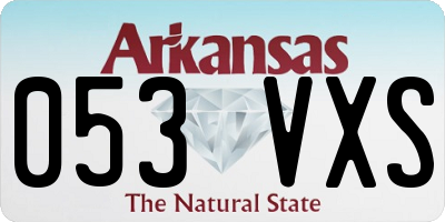 AR license plate 053VXS