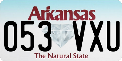 AR license plate 053VXU