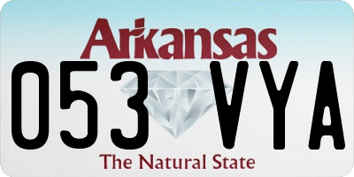 AR license plate 053VYA