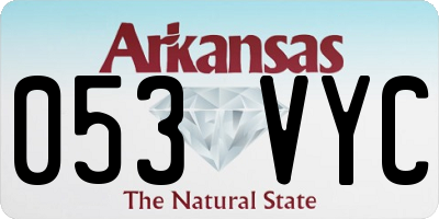 AR license plate 053VYC