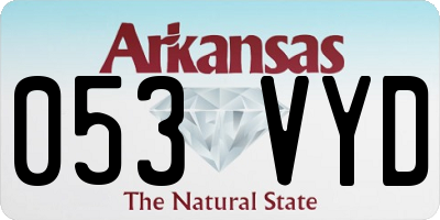 AR license plate 053VYD