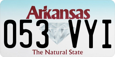 AR license plate 053VYI