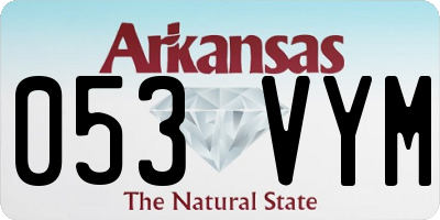 AR license plate 053VYM