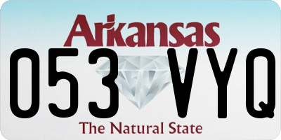 AR license plate 053VYQ