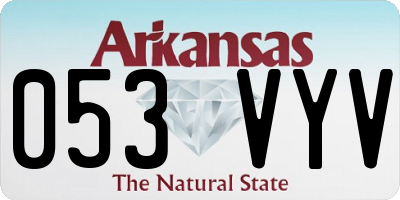 AR license plate 053VYV