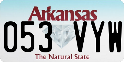 AR license plate 053VYW