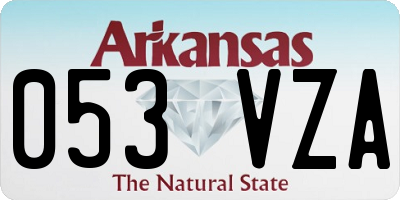 AR license plate 053VZA