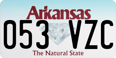 AR license plate 053VZC