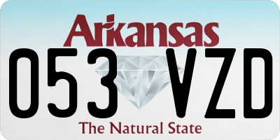 AR license plate 053VZD