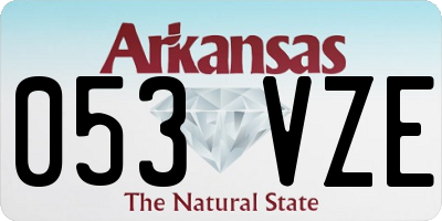 AR license plate 053VZE