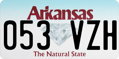 AR license plate 053VZH