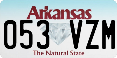 AR license plate 053VZM