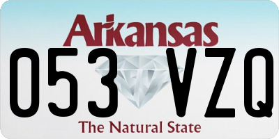 AR license plate 053VZQ