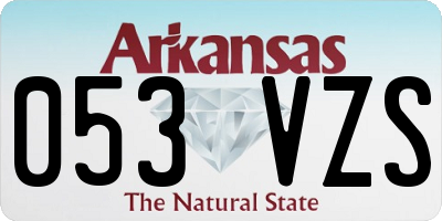 AR license plate 053VZS