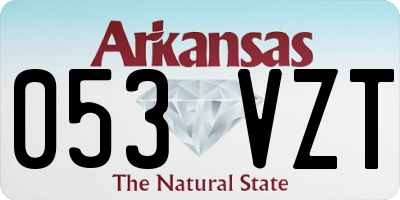 AR license plate 053VZT