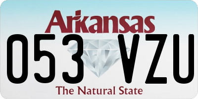 AR license plate 053VZU