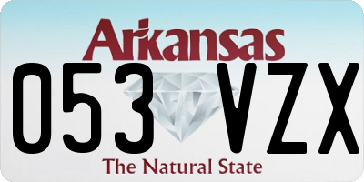 AR license plate 053VZX