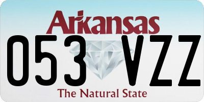 AR license plate 053VZZ