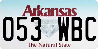 AR license plate 053WBC