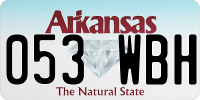 AR license plate 053WBH