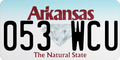 AR license plate 053WCU