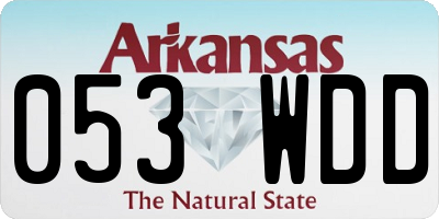 AR license plate 053WDD