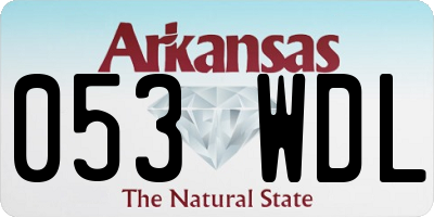 AR license plate 053WDL