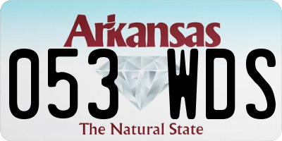 AR license plate 053WDS