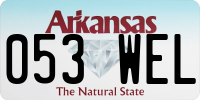 AR license plate 053WEL