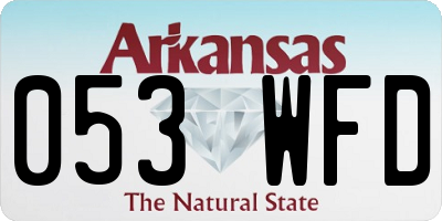 AR license plate 053WFD