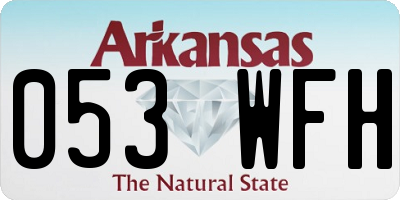 AR license plate 053WFH
