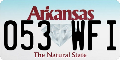 AR license plate 053WFI