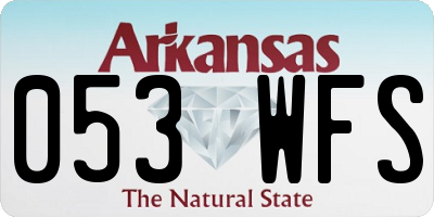 AR license plate 053WFS