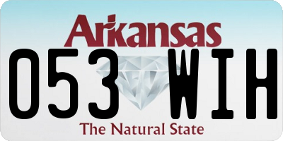 AR license plate 053WIH