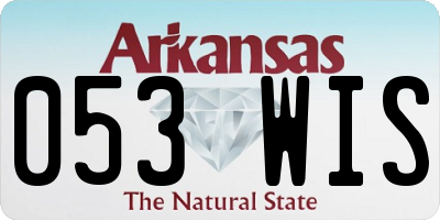 AR license plate 053WIS