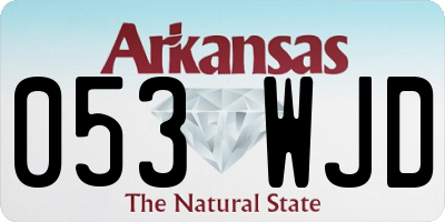 AR license plate 053WJD