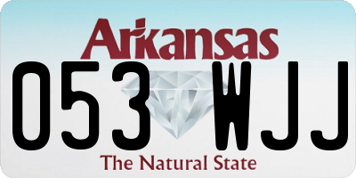 AR license plate 053WJJ