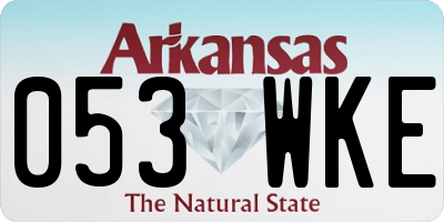 AR license plate 053WKE