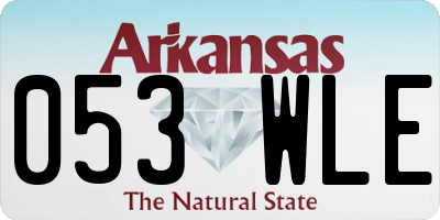 AR license plate 053WLE