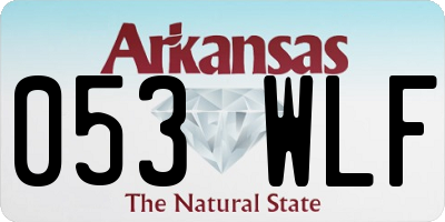 AR license plate 053WLF