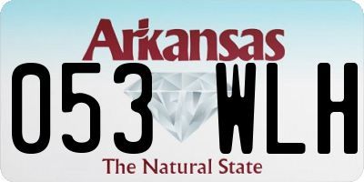 AR license plate 053WLH