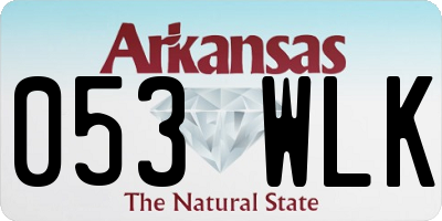 AR license plate 053WLK