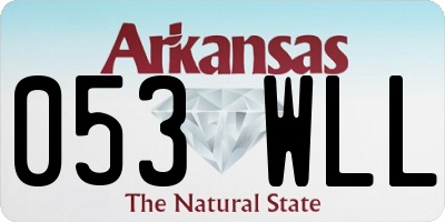 AR license plate 053WLL